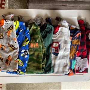 Boys Fleece Footie Pajama Lot